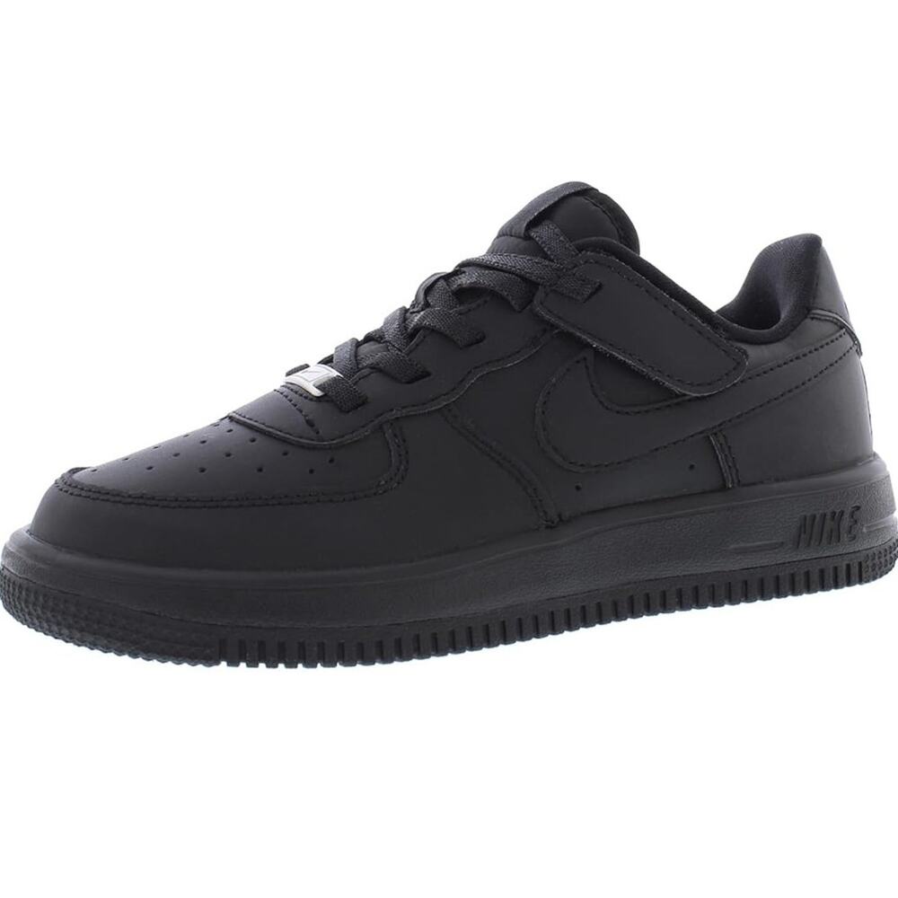 NIKE FORCE 1 LOW EASYON (PS) "BLACK" Little Kid, Size 11 - Picture 2 of 4